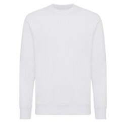 Lekki sweter Iqoniq Etosha, bawełna z recyklingu z nadrukiem Twojego logo, materiał: bawełna, kolor: white