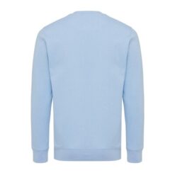 Lekki sweter Iqoniq Etosha, bawełna z recyklingu z nadrukiem Twojego logo, materiał: bawełna, kolor: niebieski Lekki sweter Iqoniq Etosha, bawełna z recyklingu z nadrukiem Twojego logo, materiał: bawełna, kolor: niebieski