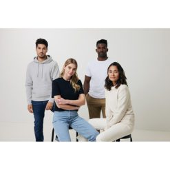 Bluza z kapturem z niebarwionej bawełny z recyklingu Iqoniq Torres z nadrukiem Twojego logo, materiał: bawełna, kolor: szary Bluza z kapturem z niebarwionej bawełny z recyklingu Iqoniq Torres z nadrukiem Twojego logo, materiał: bawełna, kolor: szary