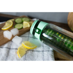 Butelka sportowa 700 ml Air Gifts | Lizzie z nadrukiem Twojego logo, materiał: plastik, pp, pc, tritan, as, kolor: zielony