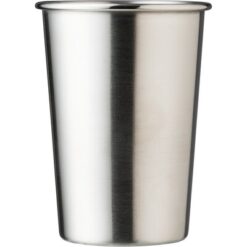Metalowy kubek 350 ml z nadrukiem Twojego logo, materiał: stal nierdzewna, stal, kolor: srebrny Metalowy kubek 350 ml z nadrukiem Twojego logo, materiał: stal nierdzewna, stal, kolor: srebrny