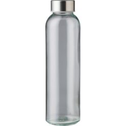 Szklana butelka sportowa 500 ml z nadrukiem Twojego logo, materiał: pp, szkło, stal nierdzewna, stal, kolor: neutralny