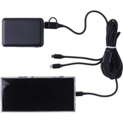 Kabel do ładowania z nadrukiem Twojego logo, materiał: metal, pvc, nylon, kolor: czarny