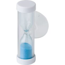 Minutnik pod prysznic z nadrukiem Twojego logo, materiał: plastik, szkło, kolor: błękitny