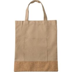 Torba na zakupy RPET z nadrukiem Twojego logo, materiał: korek, rpet, kolor: khaki Torba na zakupy RPET z nadrukiem Twojego logo, materiał: korek, rpet, kolor: khaki