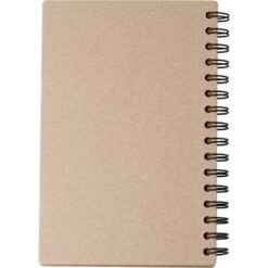 Notatnik ok. A5 z nadrukiem Twojego logo, materiał: metal, papier, kolor: brązowy Notatnik ok. A5 z nadrukiem Twojego logo, materiał: metal, papier, kolor: brązowy