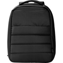 Plecak na laptopa 15" RPET z nadrukiem Twojego logo, materiał: metal, pp, rpet, kolor: czarny