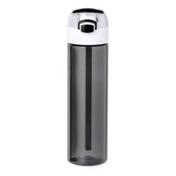 Butelka sportowa 650 ml z nadrukiem Twojego logo, materiał: tritan, kolor: czarny