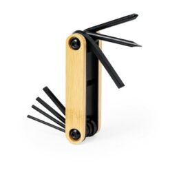 Narzędzie wielofunkcyjne, 7 funkcji z nadrukiem Twojego logo, materiał: metal, bambus, kolor: drewno Narzędzie wielofunkcyjne, 7 funkcji z nadrukiem Twojego logo, materiał: metal, bambus, kolor: drewno