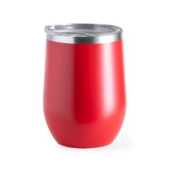 Kubek termiczny 350 ml z nadrukiem Twojego logo, materiał: stal nierdzewna, stal, kolor: czerwony