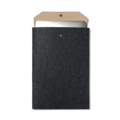 Pokrowiec na laptopa 17" VINGA Albon, filc z recyklingu z nadrukiem Twojego logo, materiał: pu, filc, kolor: czarny Pokrowiec na laptopa 17" VINGA Albon, filc z recyklingu z nadrukiem Twojego logo, materiał: pu, filc, kolor: czarny