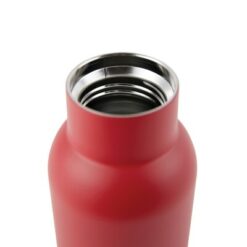 Butelka termiczna 580 ml VINGA Ciro z nadrukiem Twojego logo, materiał: drewno, stal nierdzewna, stal, kolor: czerwony Butelka termiczna 580 ml VINGA Ciro z nadrukiem Twojego logo, materiał: drewno, stal nierdzewna, stal, kolor: czerwony