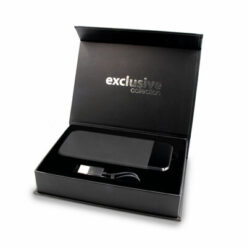 Bezprzewodowy power bank 10000 mAh Exclusive Collection, ładowarka bezprzewodowa 5W-15W | Cory z nadrukiem Twojego logo, materiał: plastik, guma, kolor: czarny Bezprzewodowy power bank 10000 mAh Exclusive Collection, ładowarka bezprzewodowa 5W-15W | Cory z nadrukiem Twojego logo, materiał: plastik, guma, kolor: czarny