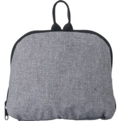 Składany plecak z nadrukiem Twojego logo, materiał: plastik, poliester, kolor: szary