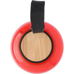 Butelka sportowa 500 ml RPET z nadrukiem Twojego logo, materiał: bambus, pp, silikon, kolor: czerwony Butelka sportowa 500 ml RPET z nadrukiem Twojego logo, materiał: bambus, pp, silikon, kolor: czerwony