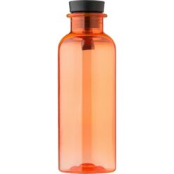 Butelka sportowa 500 ml z nadrukiem Twojego logo, materiał: bambus, pp, silikon, rpet, kolor: pomarańczowy