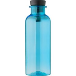Butelka sportowa 500 ml z nadrukiem Twojego logo, materiał: bambus, pp, silikon, rpet, kolor: niebieski