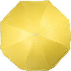 Parasol plażowy z nadrukiem Twojego logo, materiał: pp, poliester, stal, kolor: żółty