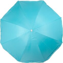 Parasol plażowy z nadrukiem Twojego logo, materiał: pp, poliester, stal, kolor: błękitny