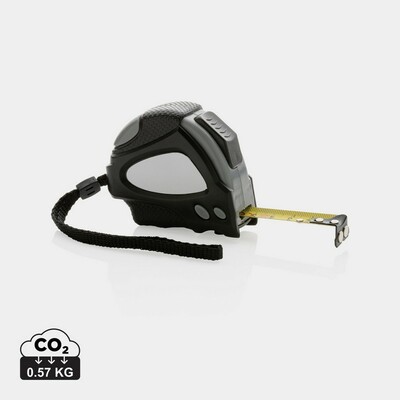 Miara 3m, RABS z nadrukiem Twojego logo, materiał: stal, kolor: czarny Miara 3m, RABS z nadrukiem Twojego logo, materiał: stal, kolor: czarny