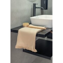Ręcznik Hammam Ukiyo Keiko AWARE™ z nadrukiem Twojego logo, materiał: bawełna, kolor: brązowy Ręcznik Hammam Ukiyo Keiko AWARE™ z nadrukiem Twojego logo, materiał: bawełna, kolor: brązowy