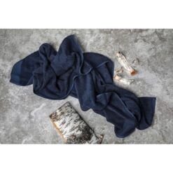 Ręcznik VINGA Birch z nadrukiem Twojego logo, materiał: bawełna, kolor: niebieski