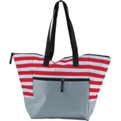 Torba plażowa, na zakupy z nadrukiem Twojego logo, materiał: pvc, poliester, peva, kolor: czerwony Torba plażowa, na zakupy z nadrukiem Twojego logo, materiał: pvc, poliester, peva, kolor: czerwony