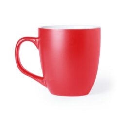 Kubek ceramiczny 470 ml z nadrukiem Twojego logo, materiał: ceramika, kolor: czerwony Kubek ceramiczny 470 ml z nadrukiem Twojego logo, materiał: ceramika, kolor: czerwony
