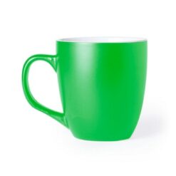 Kubek ceramiczny 470 ml z nadrukiem Twojego logo, materiał: ceramika, kolor: zielony Kubek ceramiczny 470 ml z nadrukiem Twojego logo, materiał: ceramika, kolor: zielony