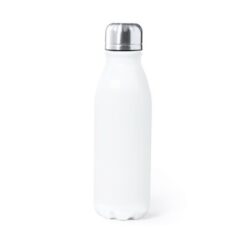 Butelka sportowa 550 ml z nadrukiem Twojego logo, materiał: aluminium, kolor: biały Butelka sportowa 550 ml z nadrukiem Twojego logo, materiał: aluminium, kolor: biały