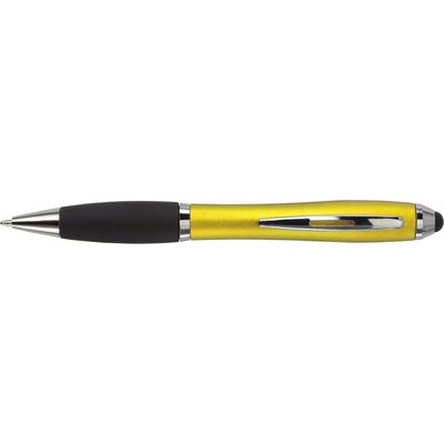 Długopis, touch pen z nadrukiem Twojego logo, materiał: metal, plastik, guma, kolor: żółty Długopis, touch pen z nadrukiem Twojego logo, materiał: metal, plastik, guma, kolor: żółty