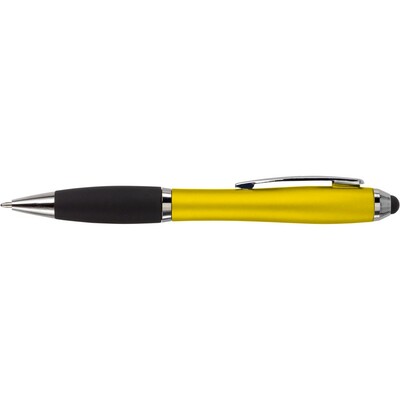 Długopis, touch pen z nadrukiem Twojego logo, materiał: metal, plastik, guma, kolor: żółty Długopis, touch pen z nadrukiem Twojego logo, materiał: metal, plastik, guma, kolor: żółty