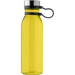 Butelka sportowa 750 ml z RPET z nadrukiem Twojego logo, materiał: stal nierdzewna, silikon, rpet, stal, kolor: żółty Butelka sportowa 750 ml z RPET z nadrukiem Twojego logo, materiał: stal nierdzewna, silikon, rpet, stal, kolor: żółty