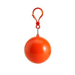 Peleryna w kulce z nadrukiem Twojego logo, materiał: plastik, pvc, kolor: pomarańczowy Peleryna w kulce z nadrukiem Twojego logo, materiał: plastik, pvc, kolor: pomarańczowy