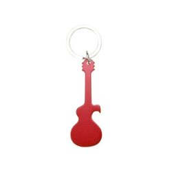 Brelok do kluczy, otwieracz do butelek „gitara elektryczna” | Meles z nadrukiem Twojego logo, materiał: aluminium, kolor: czerwony Brelok do kluczy, otwieracz do butelek „gitara elektryczna” | Meles z nadrukiem Twojego logo, materiał: aluminium, kolor: czerwony