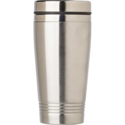 Kubek termiczny 450 ml z nadrukiem Twojego logo, materiał: stal nierdzewna, stal, kolor: srebrny Kubek termiczny 450 ml z nadrukiem Twojego logo, materiał: stal nierdzewna, stal, kolor: srebrny