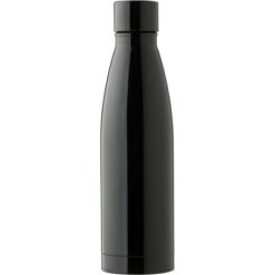 Butelka termiczna 500 ml z nadrukiem Twojego logo, materiał: pp, stal nierdzewna, stal, kolor: czarny