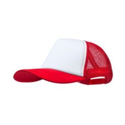 Czapka z daszkiem z nadrukiem Twojego logo, materiał: poliester, kolor: czerwony Czapka z daszkiem z nadrukiem Twojego logo, materiał: poliester, kolor: czerwony