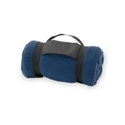 Koc piknikowy z nadrukiem Twojego logo, materiał: polar, kolor: granatowy Koc piknikowy z nadrukiem Twojego logo, materiał: polar, kolor: granatowy