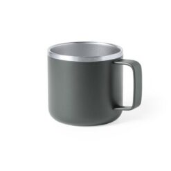 Metalowy kubek 350 ml z nadrukiem Twojego logo, materiał: stal nierdzewna, stal, kolor: szary Metalowy kubek 350 ml z nadrukiem Twojego logo, materiał: stal nierdzewna, stal, kolor: szary