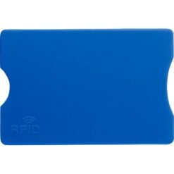 Etui na kartę kredytową, ochrona RFID z nadrukiem Twojego logo, materiał: aluminium, ps, kolor: niebieski Etui na kartę kredytową, ochrona RFID z nadrukiem Twojego logo, materiał: aluminium, ps, kolor: niebieski