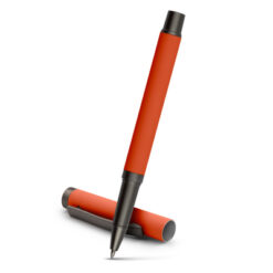 Długopis żelowy z zatyczką | Geraldine z nadrukiem Twojego logo, materiał: metal, plastik, aluminium, kolor: pomarańczowy Długopis żelowy z zatyczką | Geraldine z nadrukiem Twojego logo, materiał: metal, plastik, aluminium, kolor: pomarańczowy