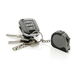 Brelok do kluczy, miara 1 m z nadrukiem Twojego logo, materiał: tpr, kolor: szary Brelok do kluczy, miara 1 m z nadrukiem Twojego logo, materiał: tpr, kolor: szary