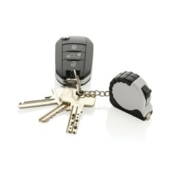 Brelok do kluczy, miara 1 m z nadrukiem Twojego logo, materiał: tpr, kolor: biały Brelok do kluczy, miara 1 m z nadrukiem Twojego logo, materiał: tpr, kolor: biały