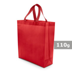 Torba na zakupy | Darragh z nadrukiem Twojego logo, materiał: non-woven, kolor: czerwony