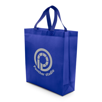Torba na zakupy | Darragh z nadrukiem Twojego logo, materiał: non-woven, kolor: niebieski Torba na zakupy | Darragh z nadrukiem Twojego logo, materiał: non-woven, kolor: niebieski
