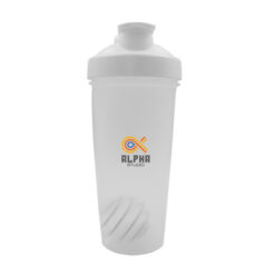 Butelka sportowa 750 ml, shaker | Urelles z nadrukiem Twojego logo, materiał: metal, pp, pe, kolor: biały Butelka sportowa 750 ml, shaker | Urelles z nadrukiem Twojego logo, materiał: metal, pp, pe, kolor: biały