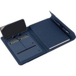 Teczka konferencyjna ok. A5 RPET z nadrukiem Twojego logo, materiał: papier, poliester, rpet, kolor: czarny Teczka konferencyjna ok. A5 RPET z nadrukiem Twojego logo, materiał: papier, poliester, rpet, kolor: czarny