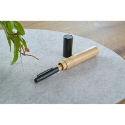 Długopis z nadrukiem Twojego logo, materiał: metal, plastik, bambus, kolor: czarny Długopis z nadrukiem Twojego logo, materiał: metal, plastik, bambus, kolor: czarny