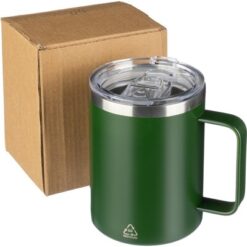 Kubek podróżny 300 ml z nadrukiem Twojego logo, materiał: stal nierdzewna, stal, kolor: zielony Kubek podróżny 300 ml z nadrukiem Twojego logo, materiał: stal nierdzewna, stal, kolor: zielony